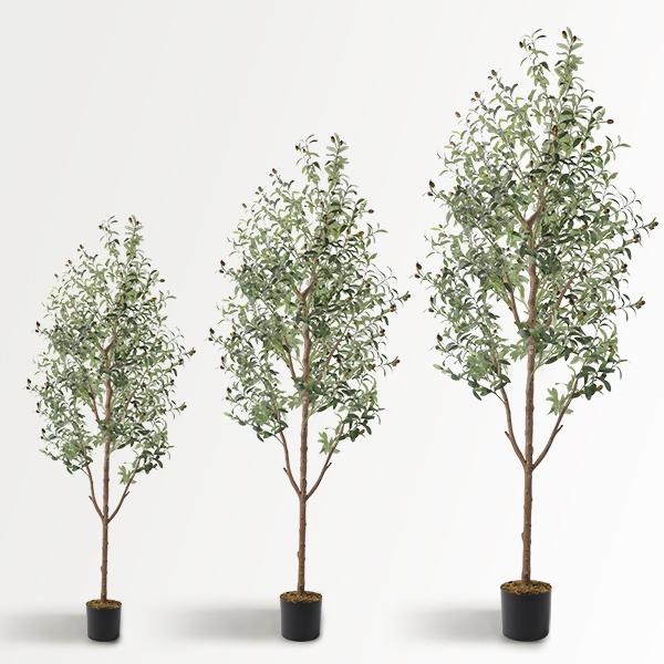 Lifelike Olive Tree Decor
