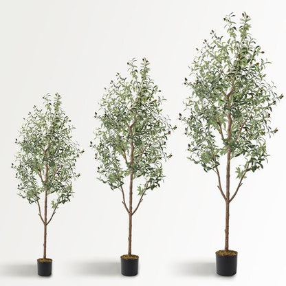 Lifelike Olive Tree Decor