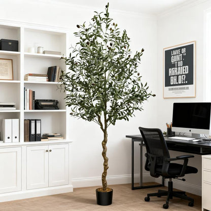 Lifelike Olive Tree Decor