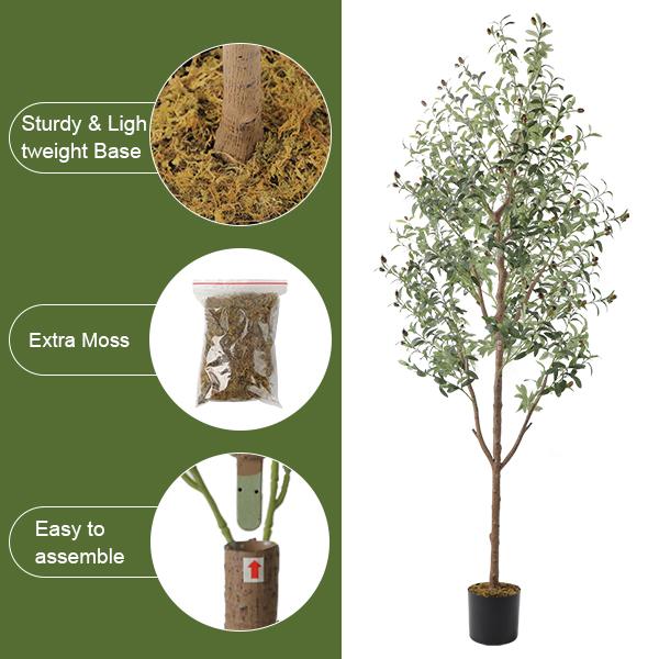 Lifelike Olive Tree Decor