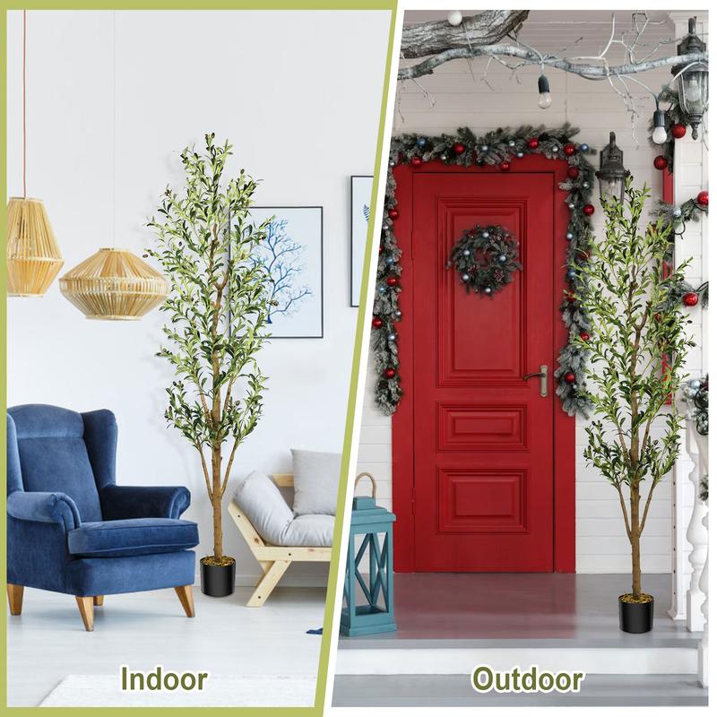 Lifelike Olive Tree Decor